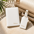 WAway Ready WA Set White passport holder and luggage tag